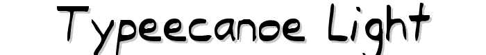 Typeecanoe Light font